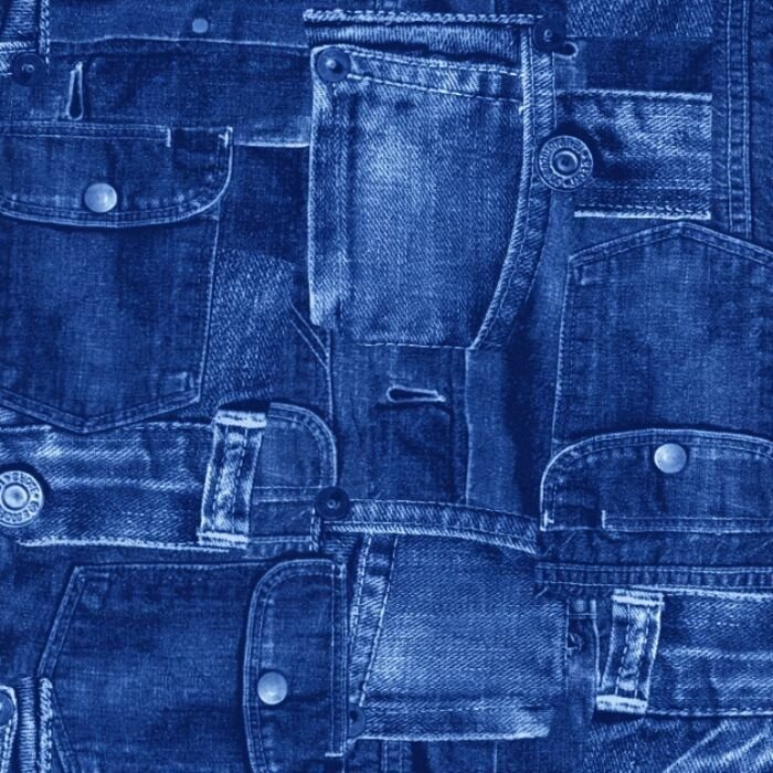 Printed Spandex Denim Look Stretch Fabric