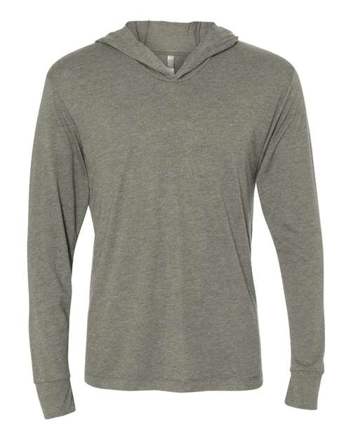Next Level Unisex Triblend Hooded Long Sleeve Pullover T-Shirt