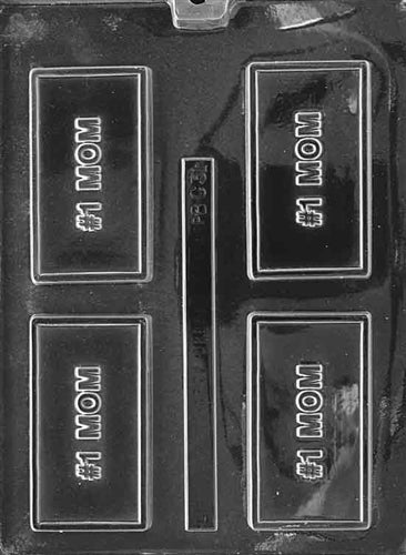 #1 Mom Card Chocolate Mold - LPBC031
