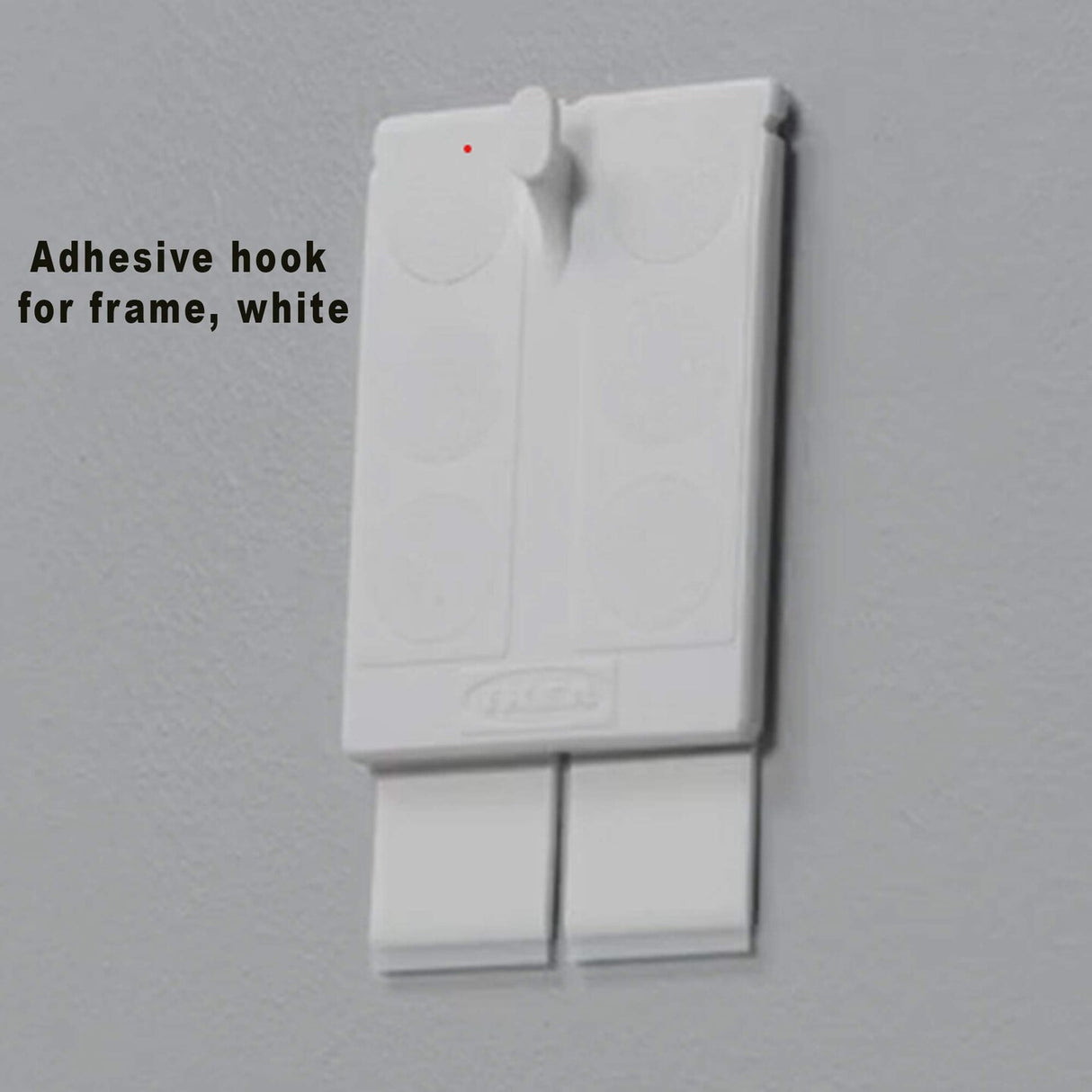 White Adhesive Hook for Frames – No Drilling Needed for Easy Picture Hanging