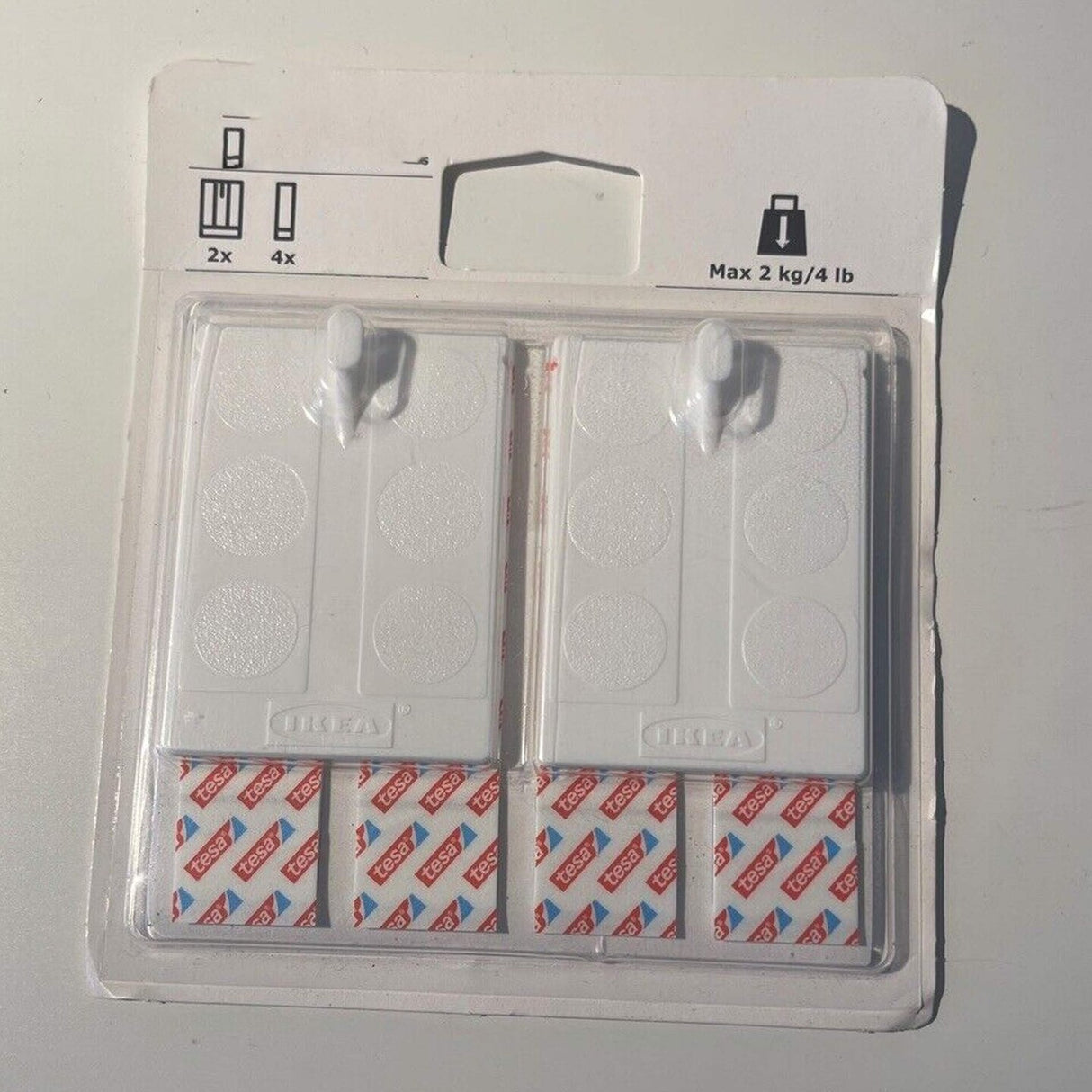 White Adhesive Hook for Frames – No Drilling Needed for Easy Picture Hanging