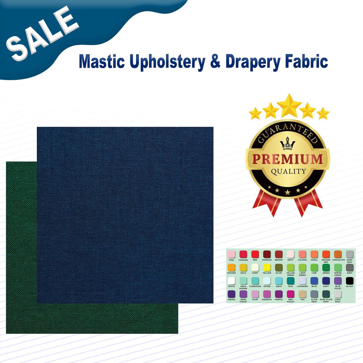 1 Yard Mastic Upholstery & Drapery Fabric