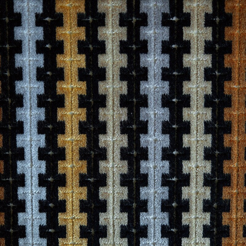 1 Yard Aiden Geo Durable and Versatile Polyester & Viscose Blend