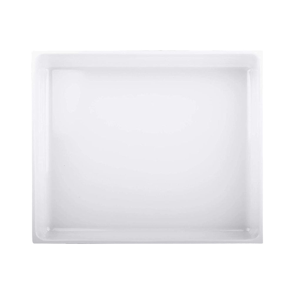 Elite Global Solutions Modern European White Rectangular Bin, 12" x 10" x 2"