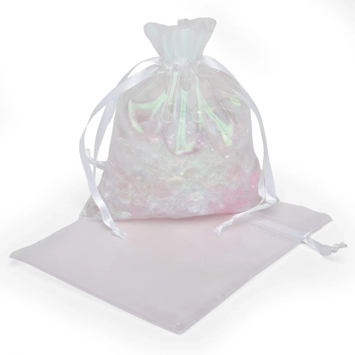 Shiny Iridescent Fabric Bag 3" x 4"