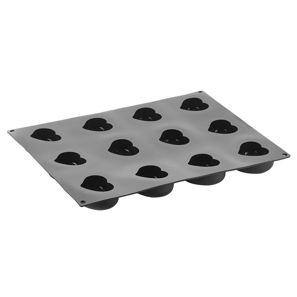 Pavoni Pavoflex Silicone Mold PASSION, 71mm x 66mm x 38mm H, 12 cavities
