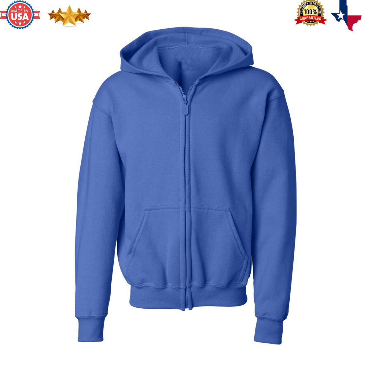 Gildan® Heavy Blend Youth Full Zip Hooded Long Sleeve Sweatshirt