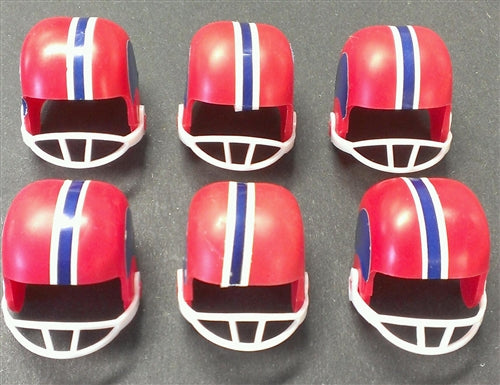 Football Helmet Cake Topper - Red/Blue - 6 Pack