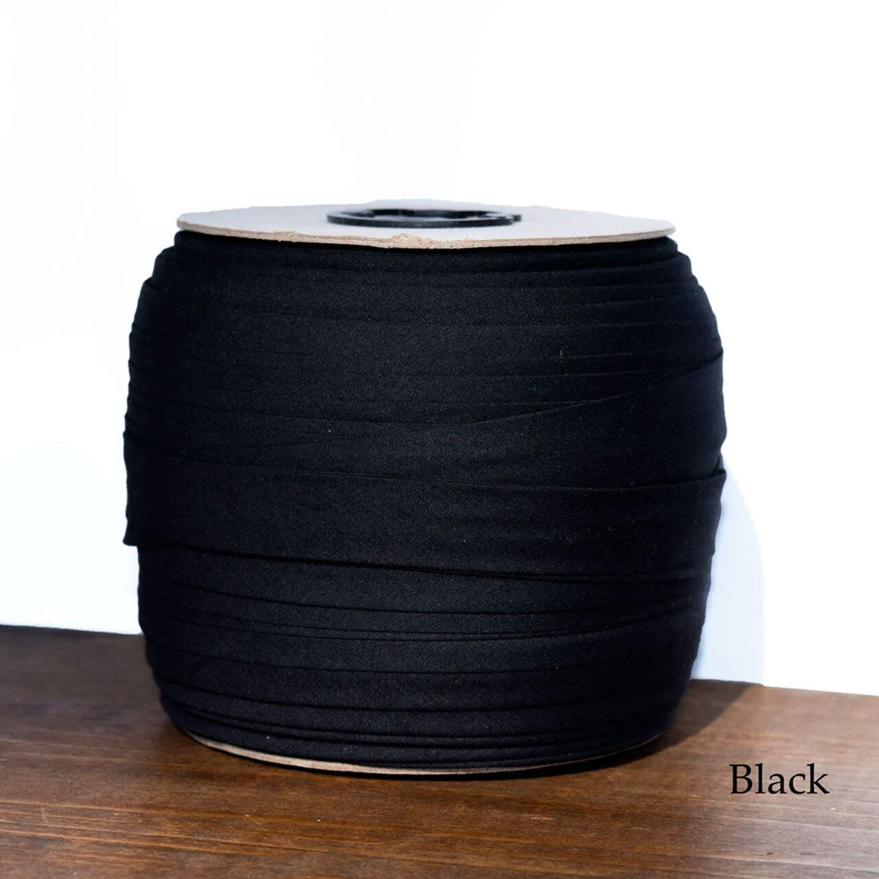 5 Yards Black Satin Double Folded Bias Tape Smooth 1/2" Trim for Sewing & Crafts