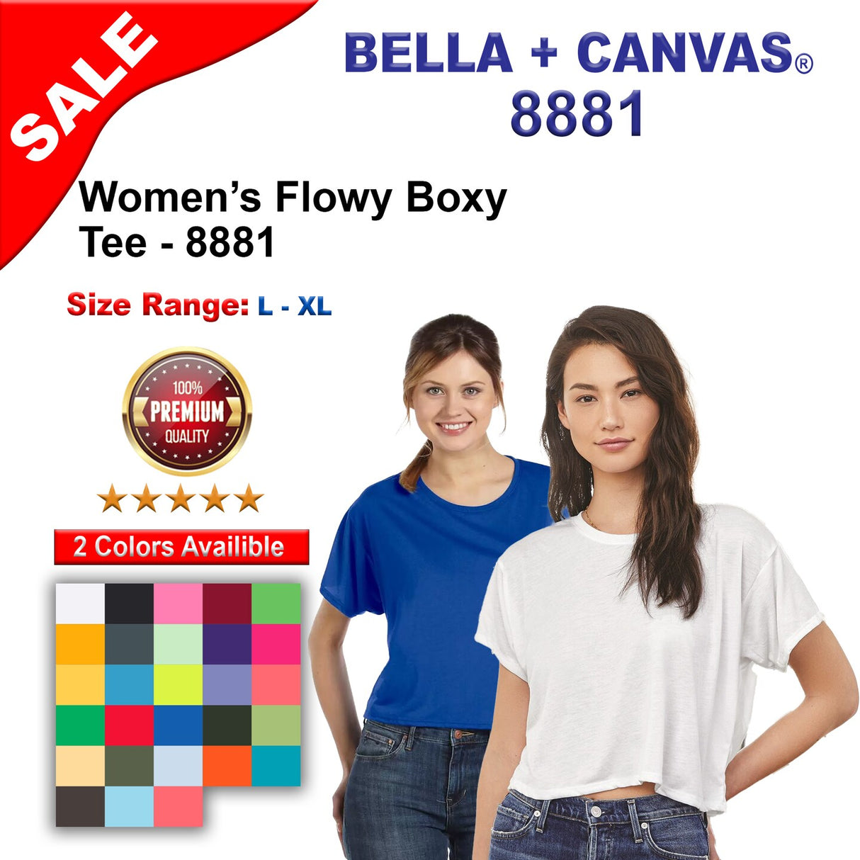 BELLA + CANVAS® Women’s Flowy Boxy Tee