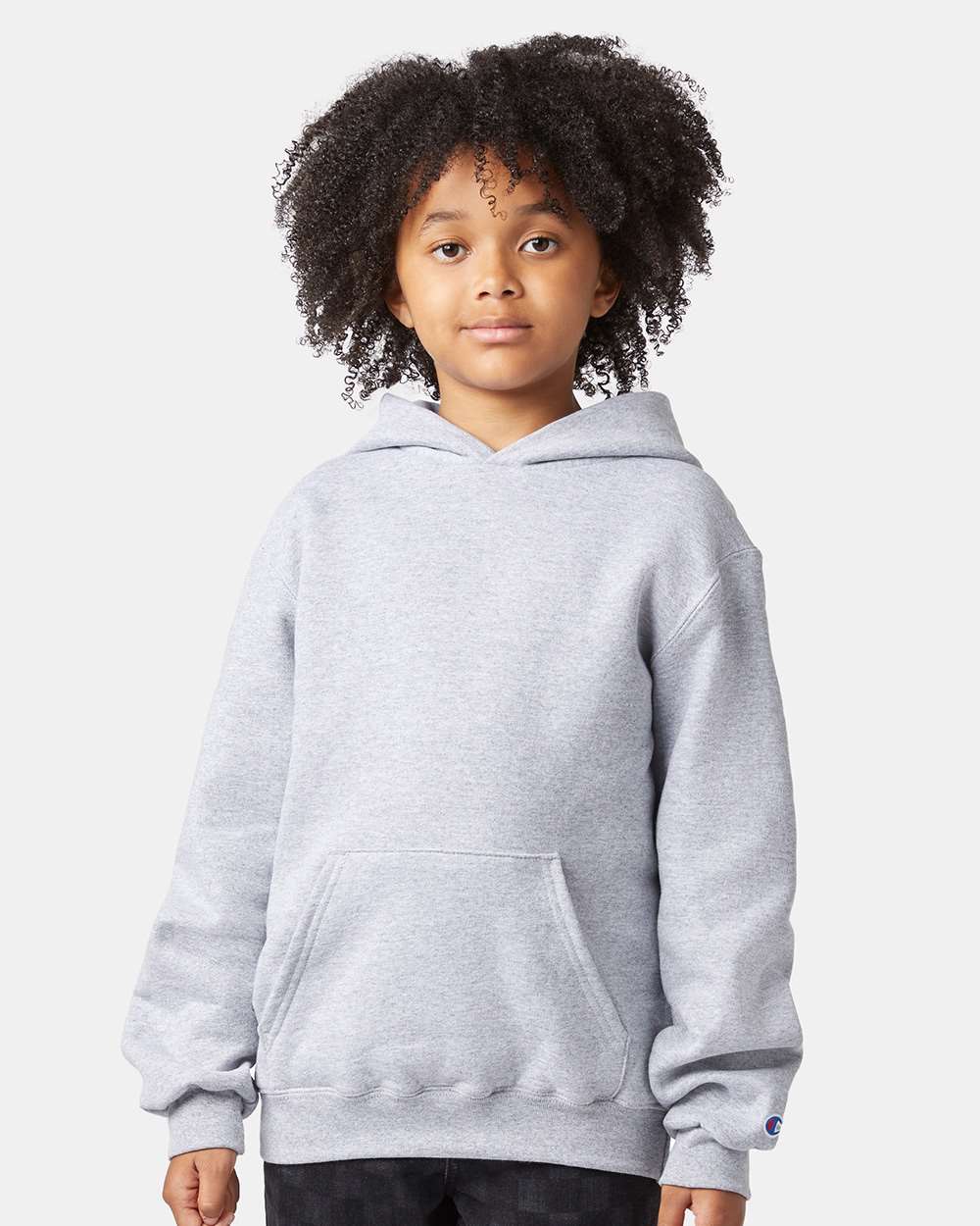 Champion® Powerblend Youth Hooded Sweatshirt