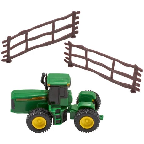 John Deere Farm Tractor with Fence Cake Kit 3 Piece