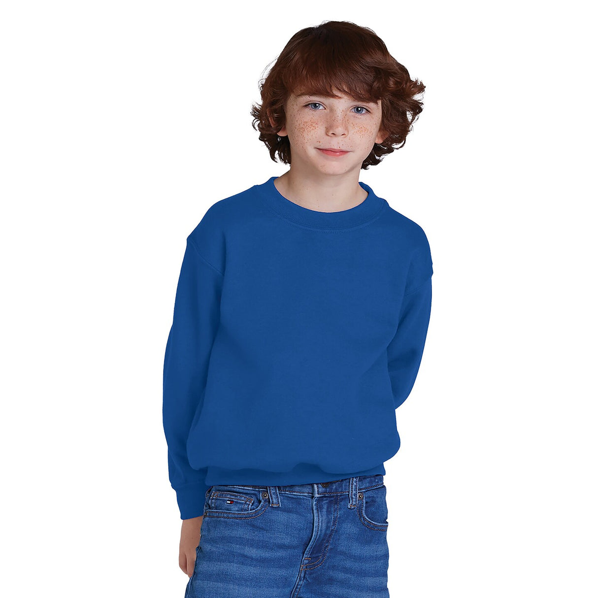 Gildan® Youth Heavy Blend Crewneck Long Sleeve Sweatshirt