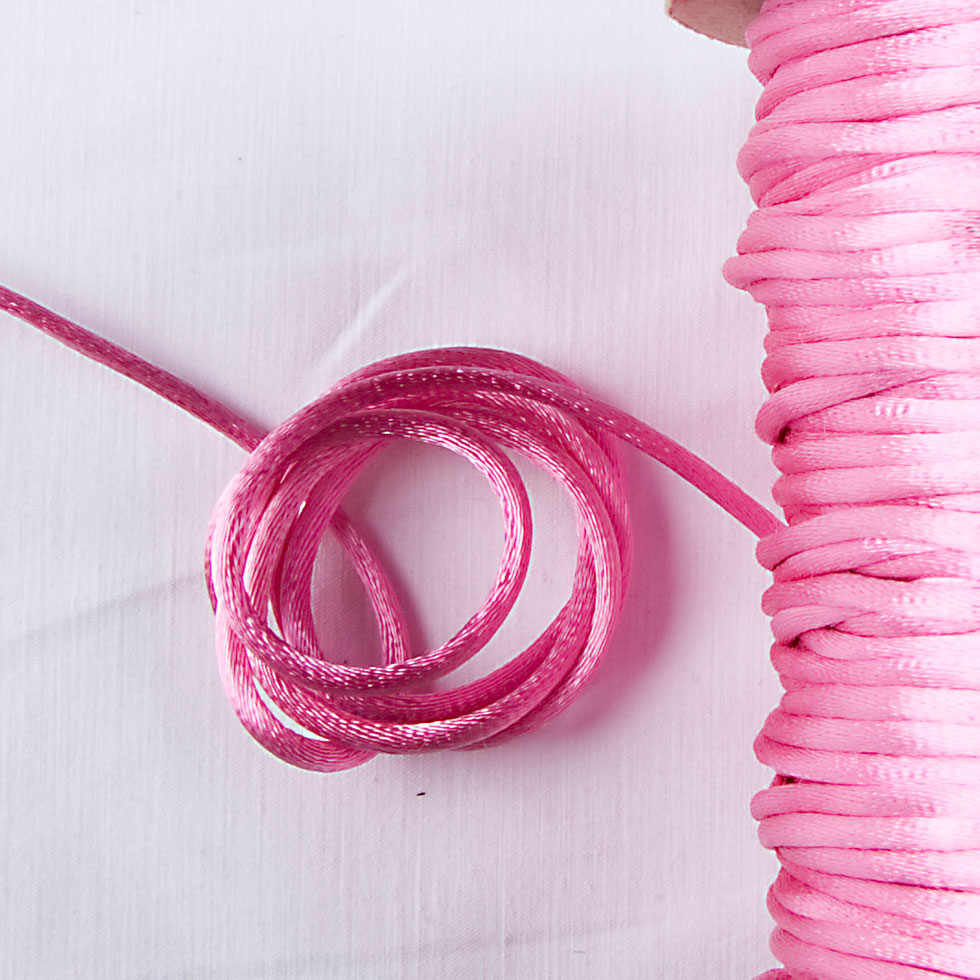 2mm Shocking Pink Rattail Cord