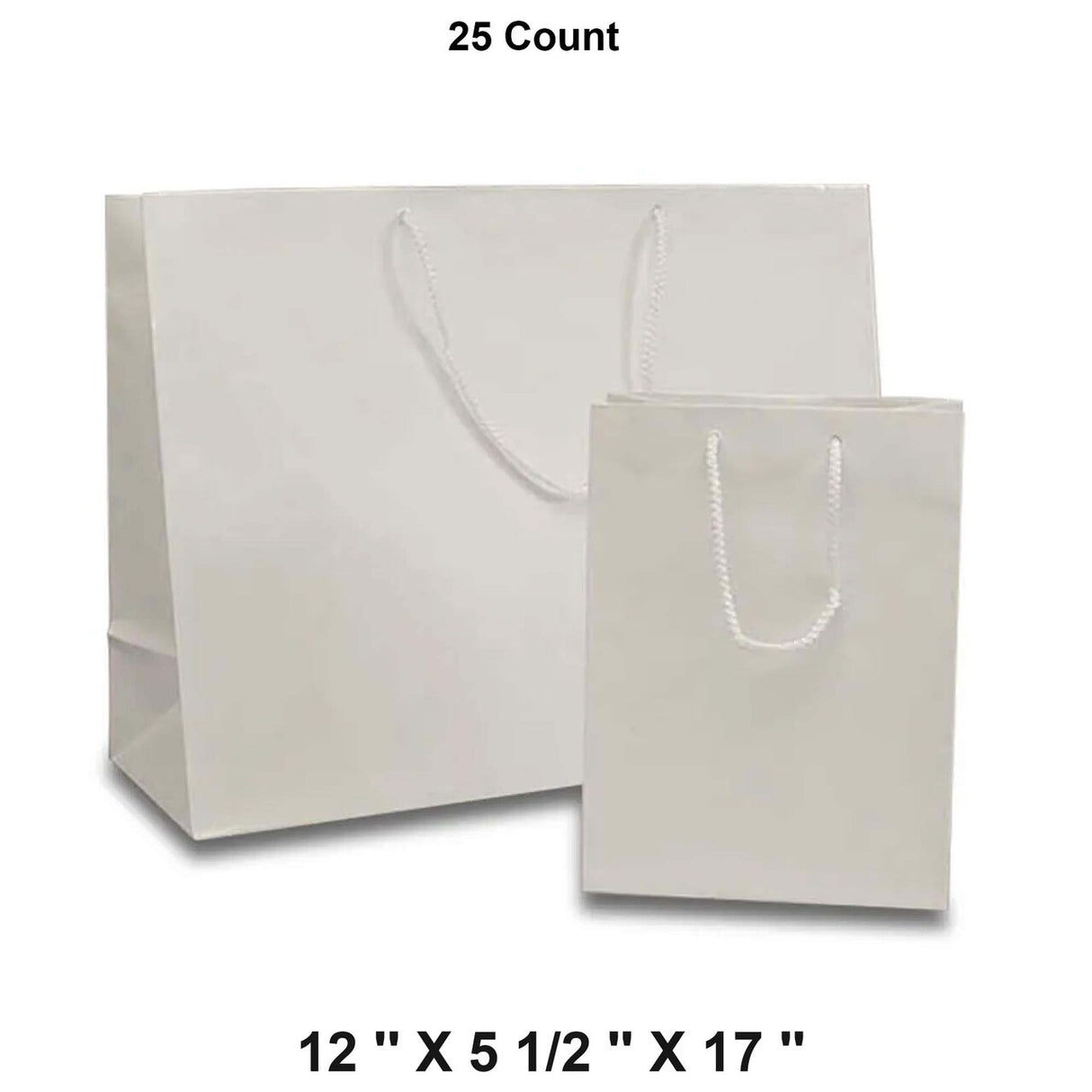 Colored Glossy Euro Totes 12'' x 5 1/2'' x 17'' for Jewelry and Gifts