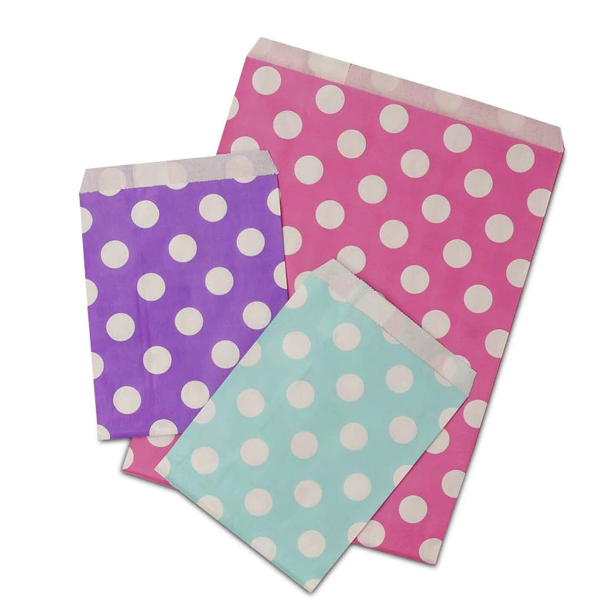 Bright Large Dots Merchandise Bags 8 1/2" x 11"