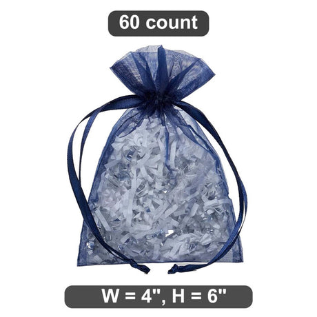 4” x 6” Organza Drawstring Bags Great for Favors