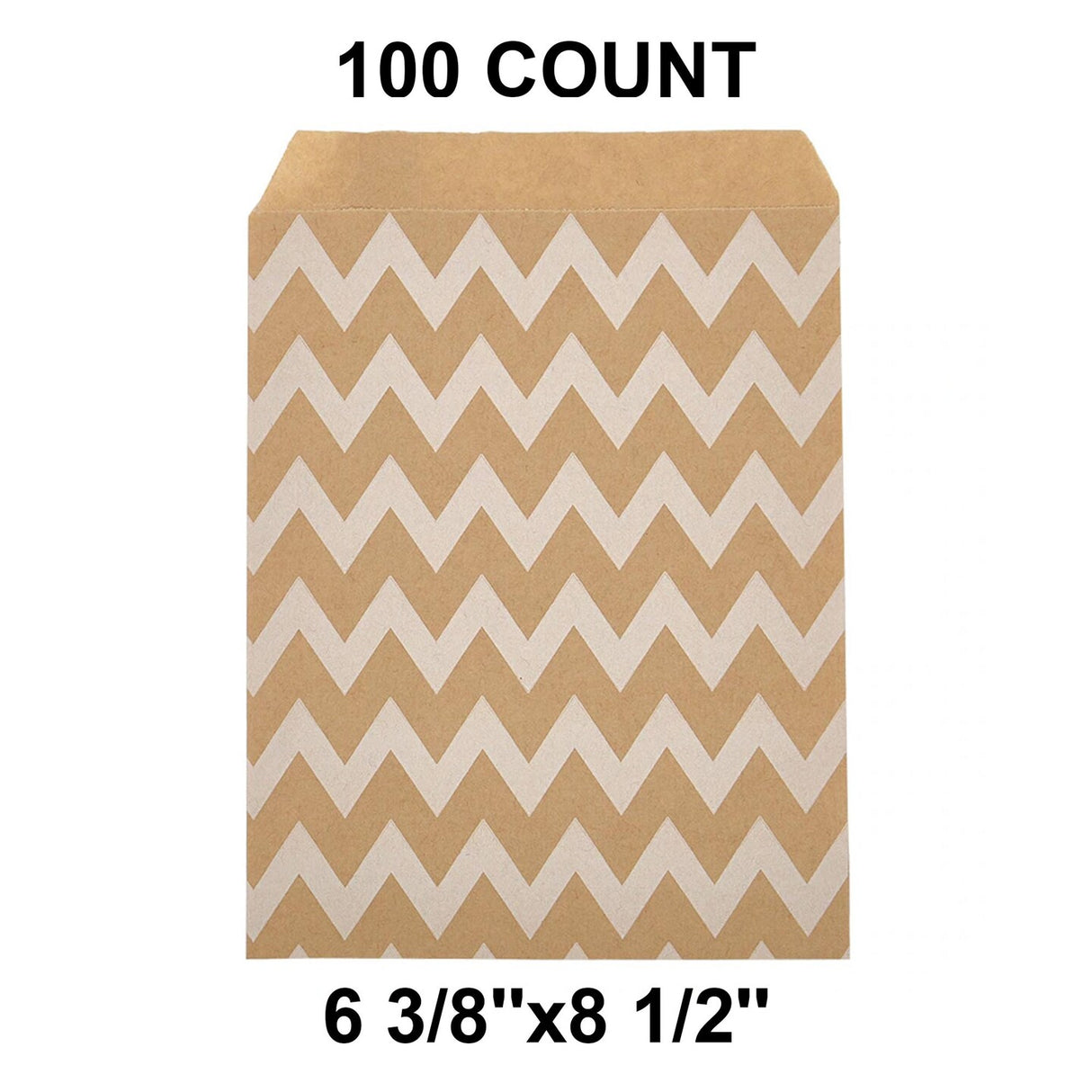 Practical White Paper Merchandise Bags 6 3/8" x 8 1/2"