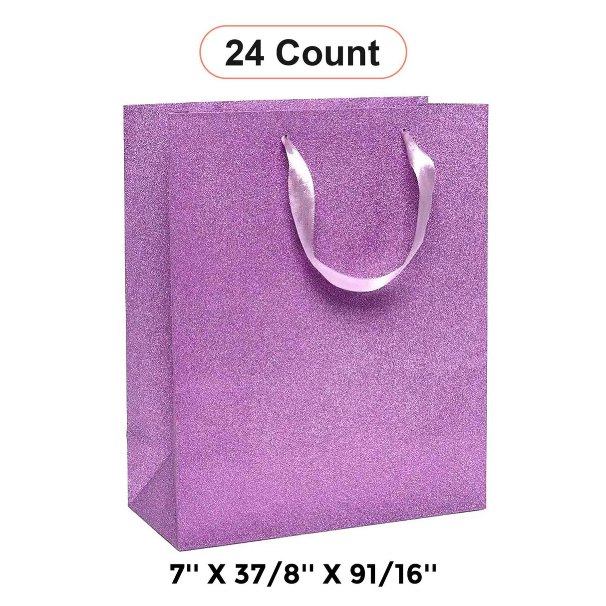 Chic Glitter Grain Euro Totes 7'' x 3 7/8'' x 9 1/16'' for Stylish Packaging