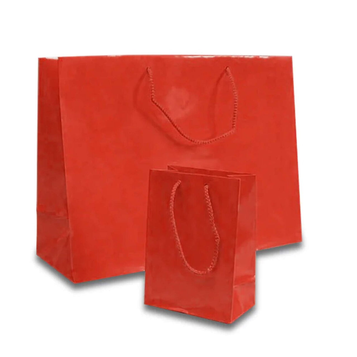 High Quality Glossy Paper Euro Totes 4 3/4'' x 2 3/4'' x 6 3/4'' for Events