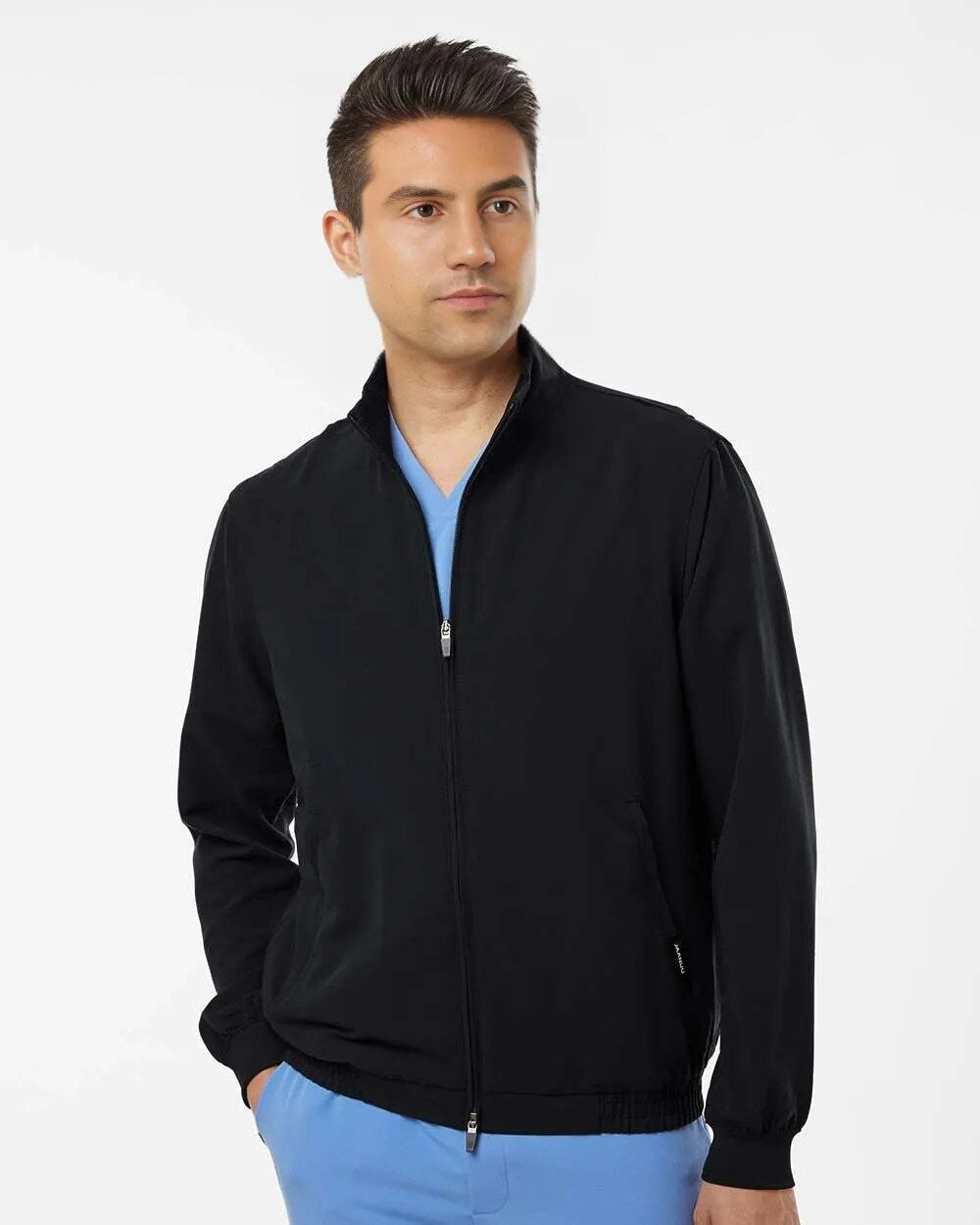Jaanuu® Wolfe Everyday Full-Zip 6 Pocket Scrub Jacket
