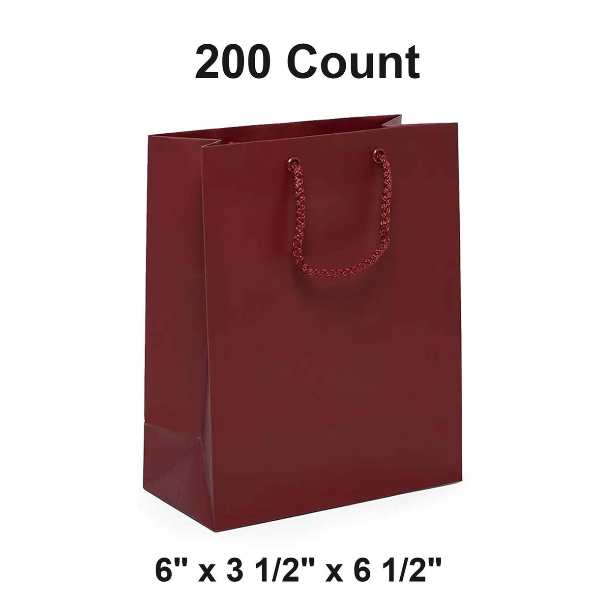 Fashionable Matte Euro Tote 6" x 3 1/2" x 6 1/2"
