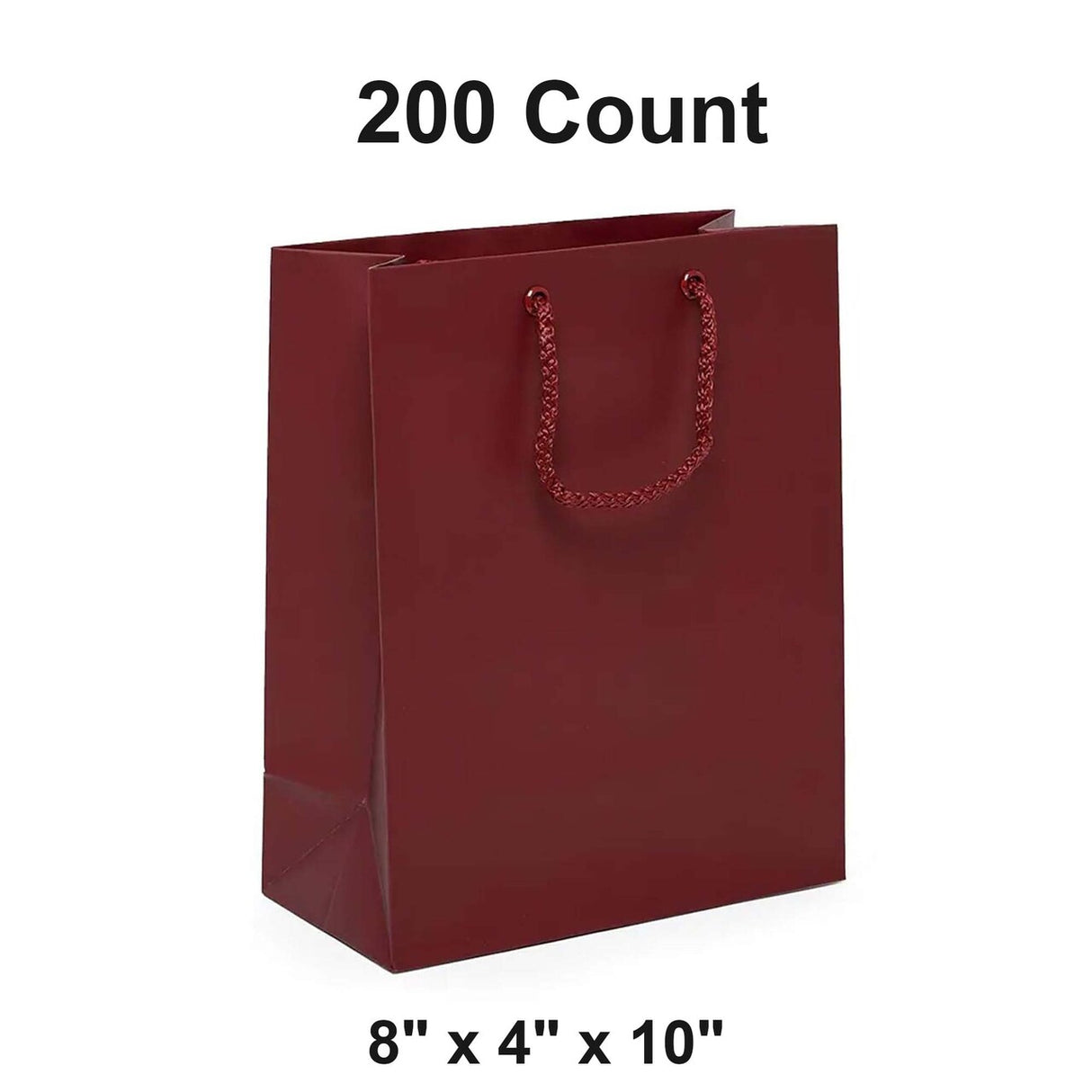 Compact Matte Euro Tote 8" x 4" x 10"