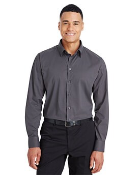Devon & Jones® CrownLux Performance Men's Tonal Mini Check Woven Shirt