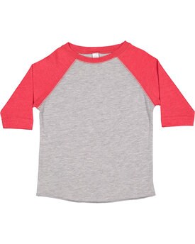 RADYAN® Toddler Baseball Fine Jersey Three-Quarter Sleeve T-Shirt
