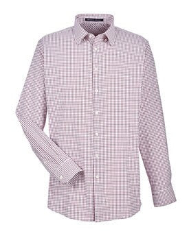 Devon & Jones® CrownLux Performance Men's Micro Windowpane Woven Shirt