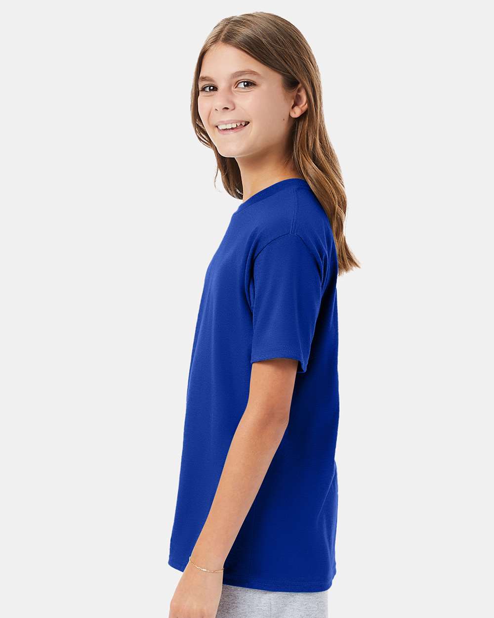 Hanes® Perfect-T Youth Crew Neck Short Sleeve T-Shirt