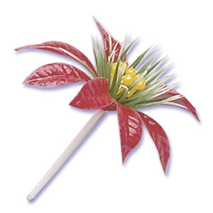 Poinsettia Pick - 6 Pack