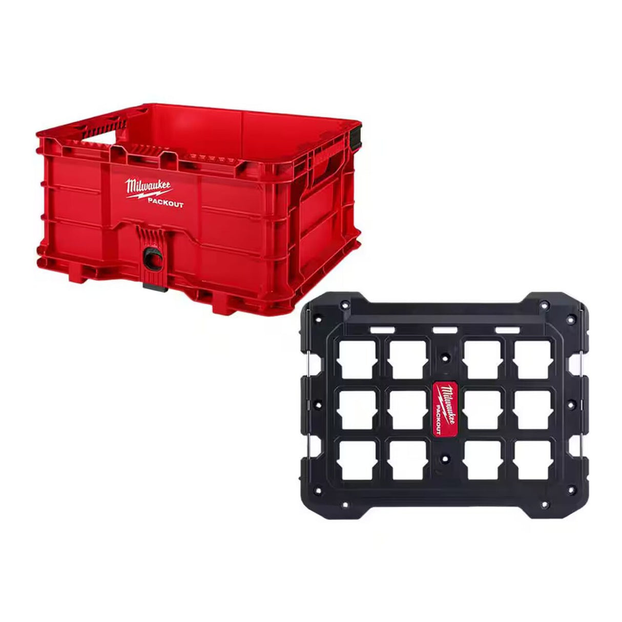 Milwaukee 48-22-8440 Packout 18.6" Tool Storage Crate – Heavy-Duty, 50 lbs Capacity