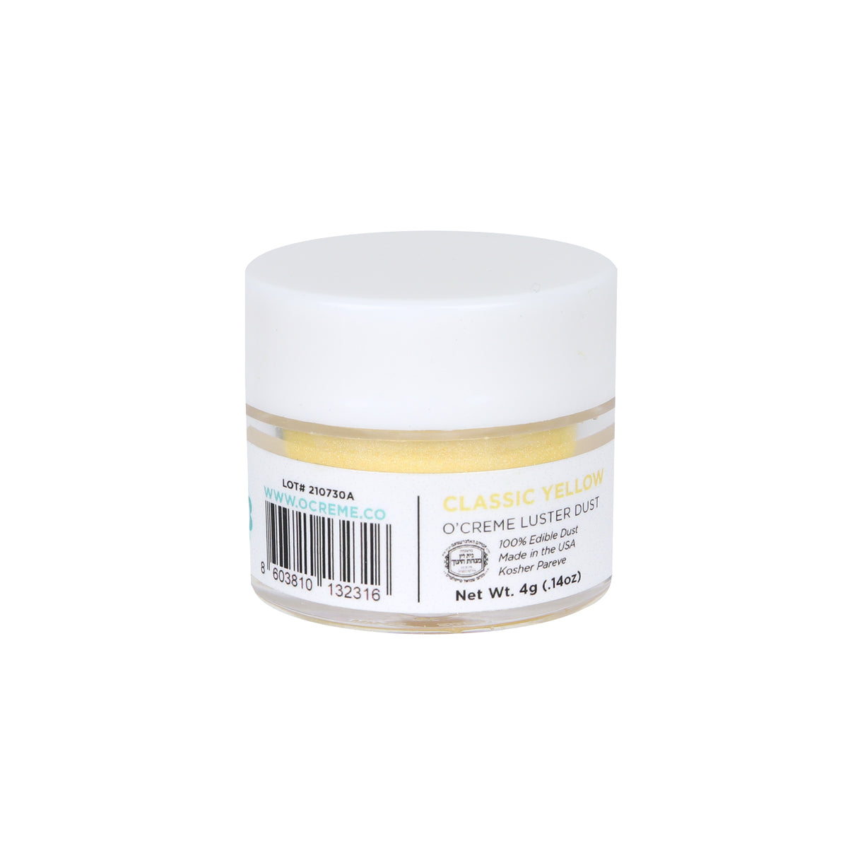 O'Creme Classic Yellow Luster Dust, 4 gr.
