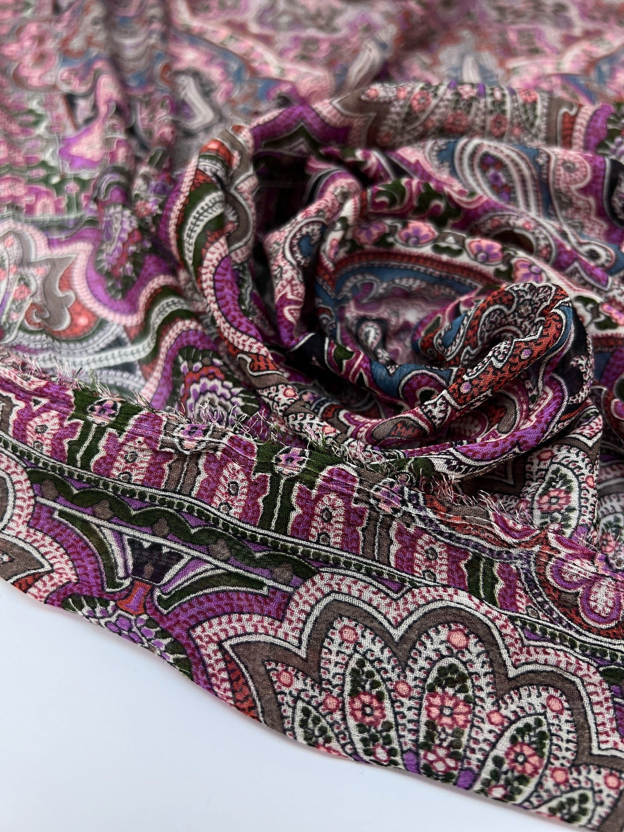 Polyamide Chiffon Multicolour Paisley Print