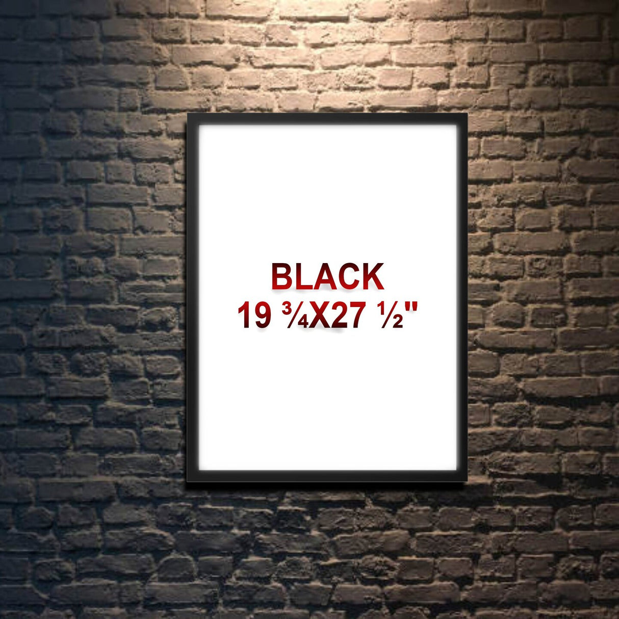 18x24" Black Frame for 9 Pictures – Horizontal/Vertical, No-Nail Hanging, Depth Display