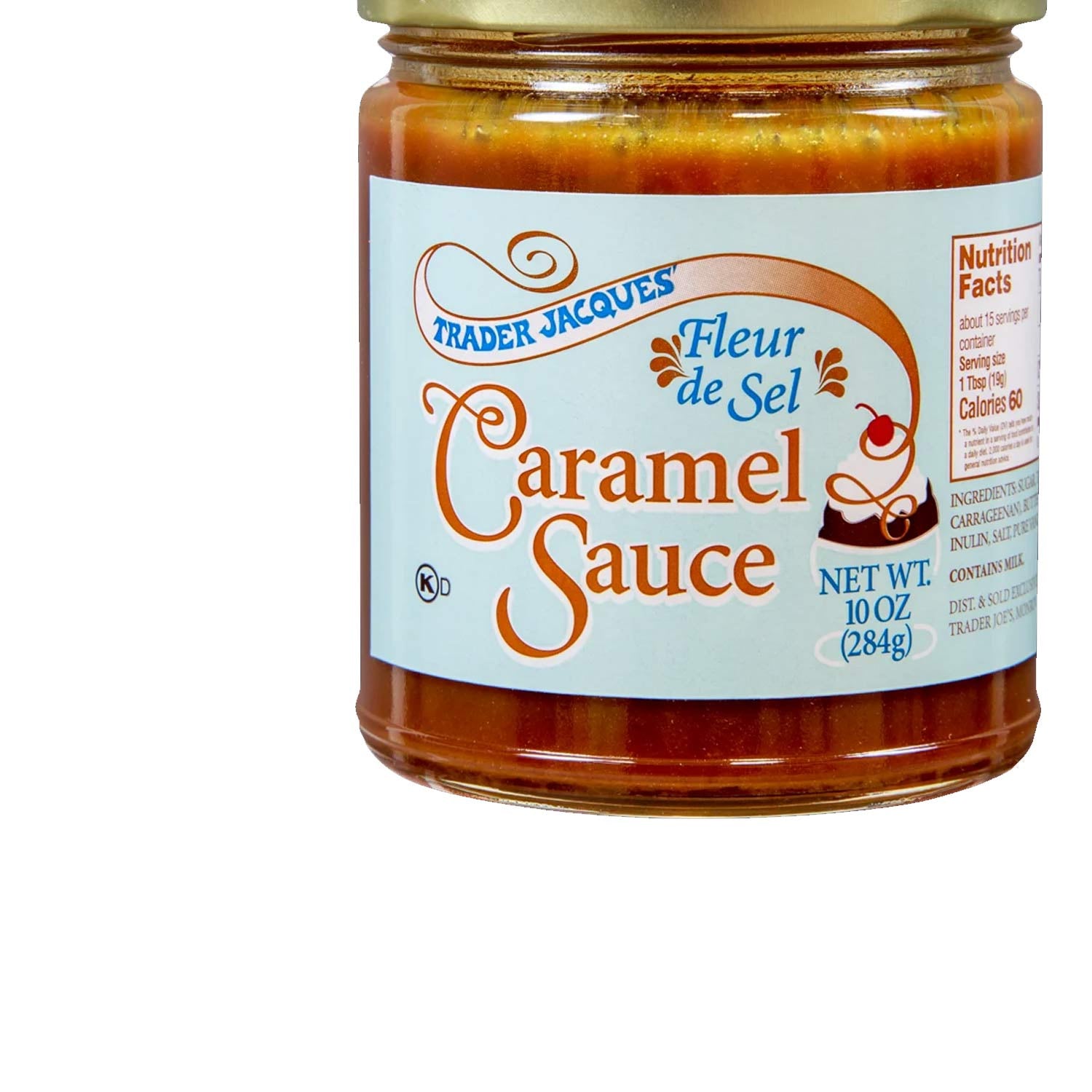 Trader Joe's Salty Caramel Delight Fleur de Sel Caramel Sauce 10 Oz