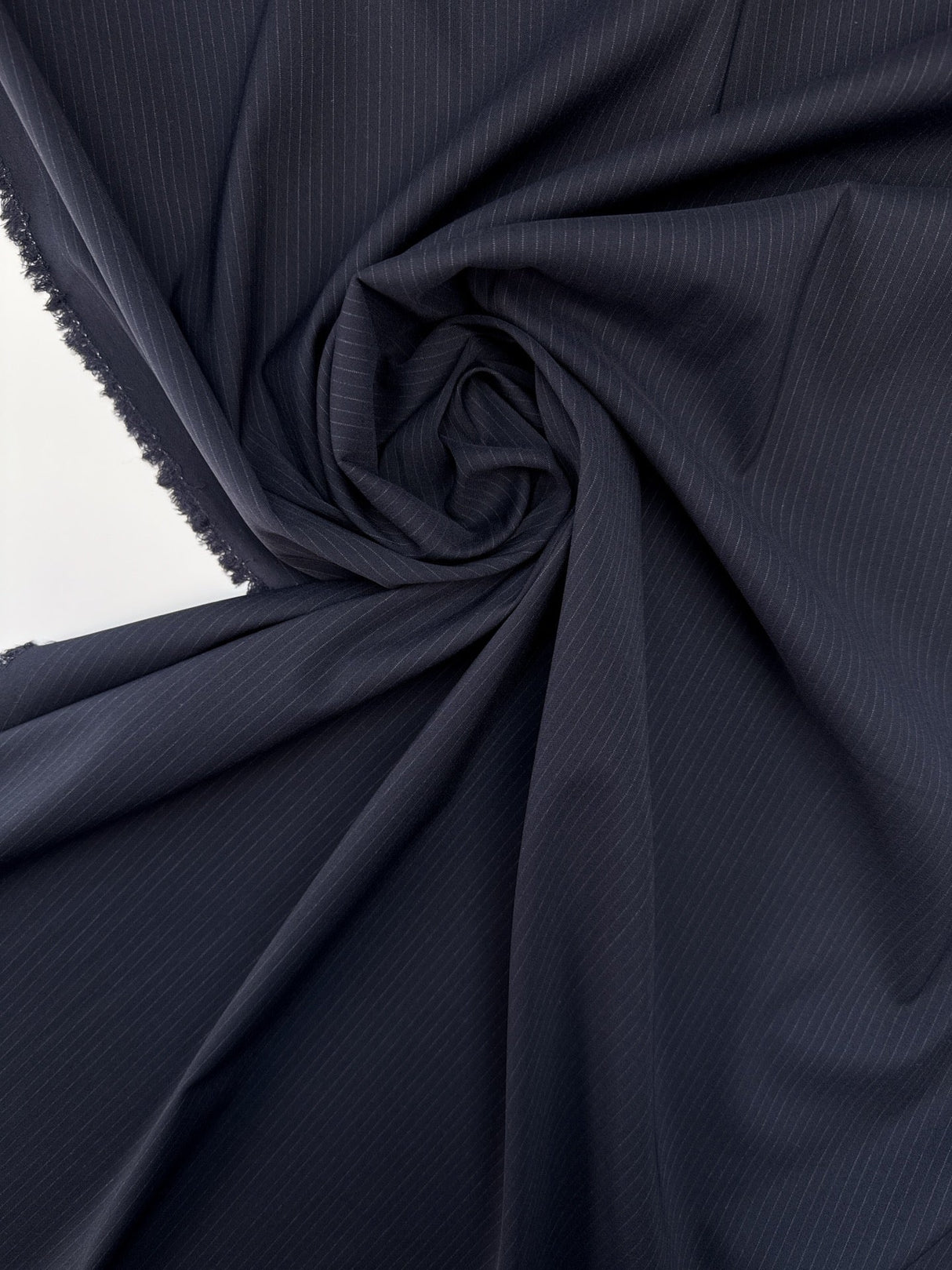 Wool Suit Fabric Blue Striped