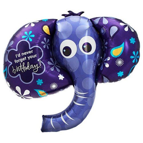 Foil Balloon Birthday Elephant 42 Inch
