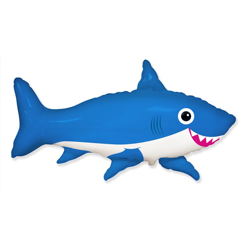 Shark Foil Balloon Blue