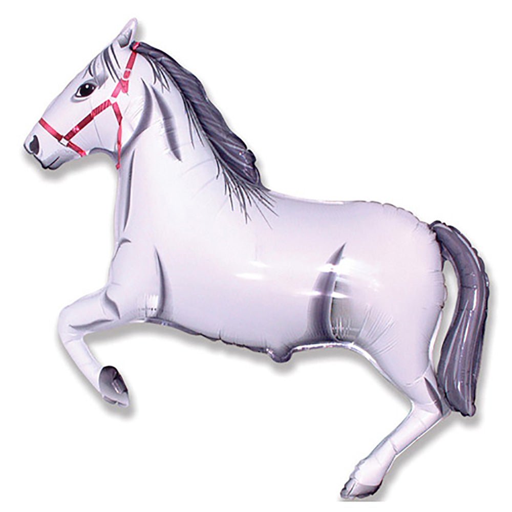 Horse White Foil Balloon 42 Inch
