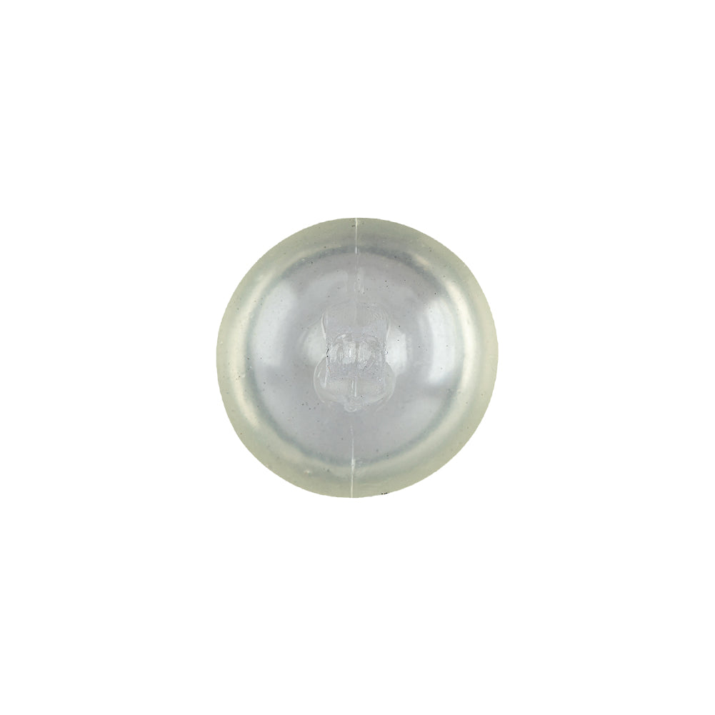 Translucent Dome Shaped Shank Back Plastic Button - 24L/15mm
