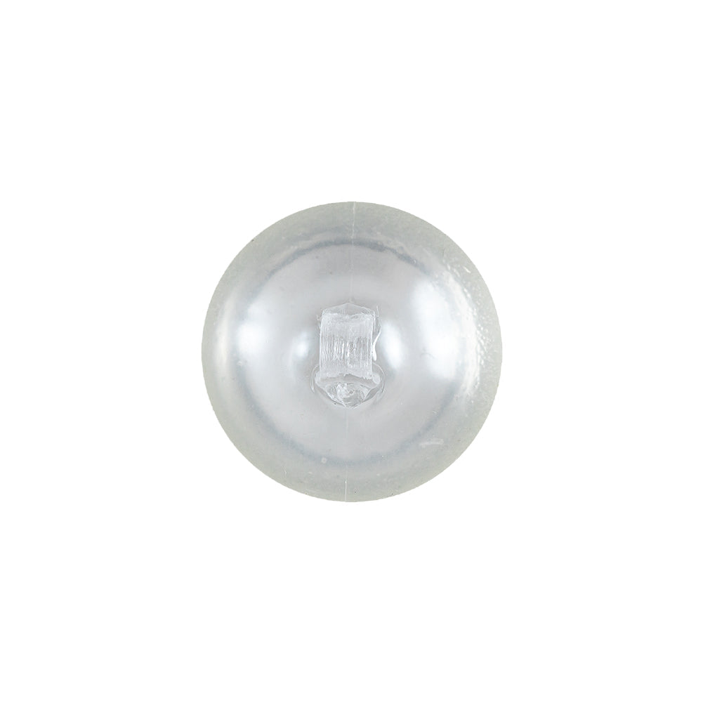 Translucent Dome Shaped Shank Back Plastic Button - 28L/18mm