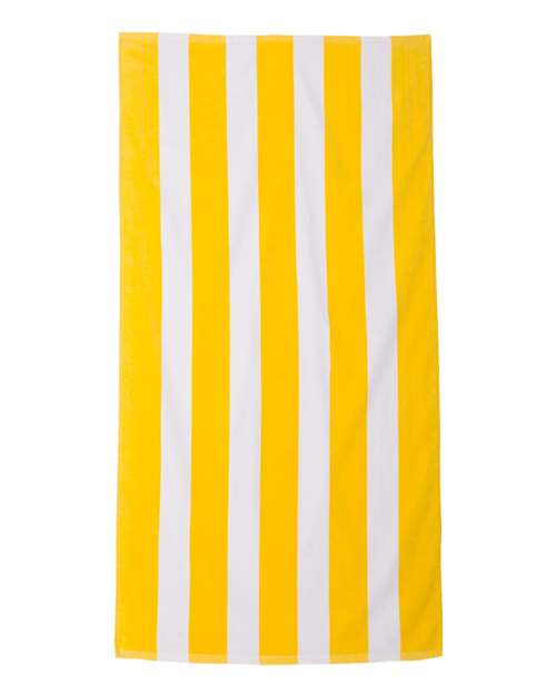 Cabana Stripe Velour Beach Towel
