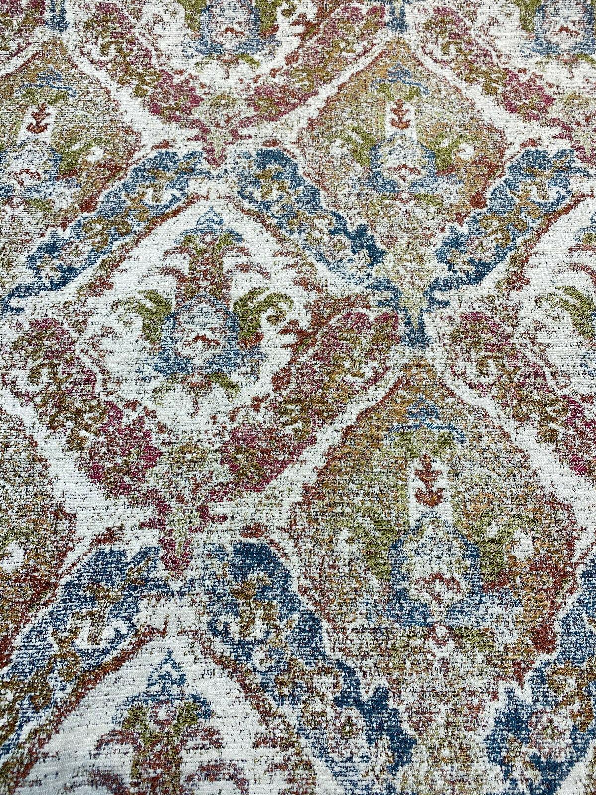 Swavelle Chenille Latham Multi Damask Upholstery Fabric - Multi Damask, 57" Width (1 Yard)