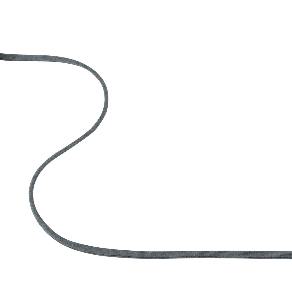 Charcoal Gray Bias Cut Spaghetti Cord - 0.25"