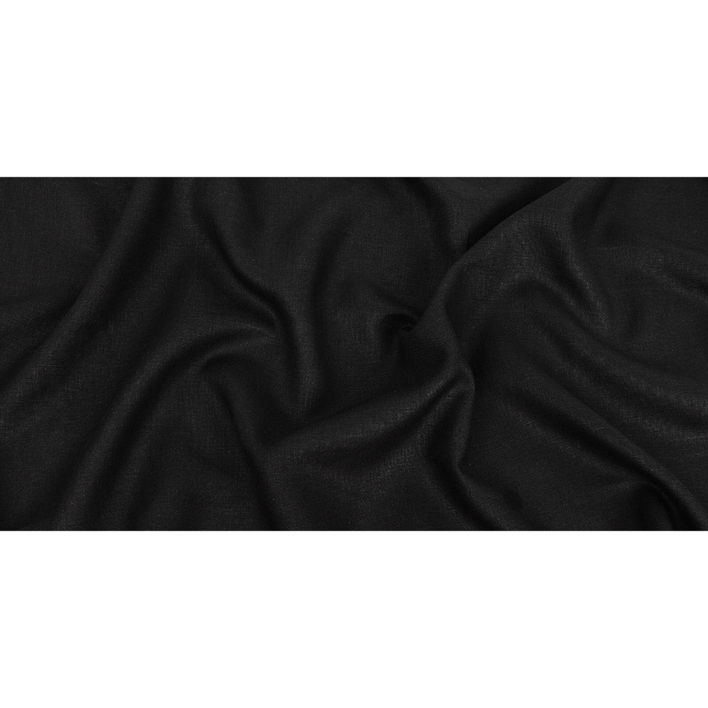 Elko Black Medium Weight Linen Woven