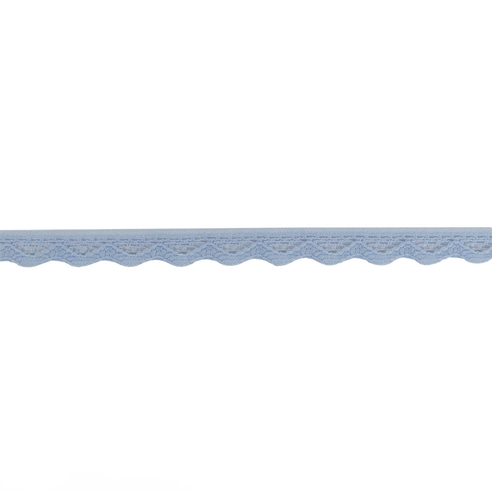 Periwinkle Scalloped Edge Lace Geometric Trimming - 0.5"