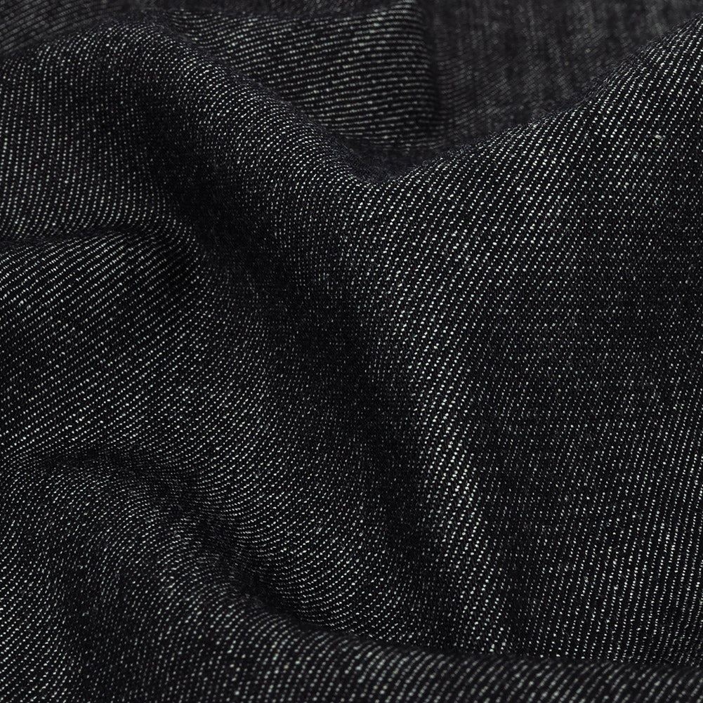 Heavyweight Blue Graphite Cotton Denim Twill