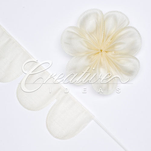 2" Flower Petal Pull Pouch - 10 Yards (Ivory)